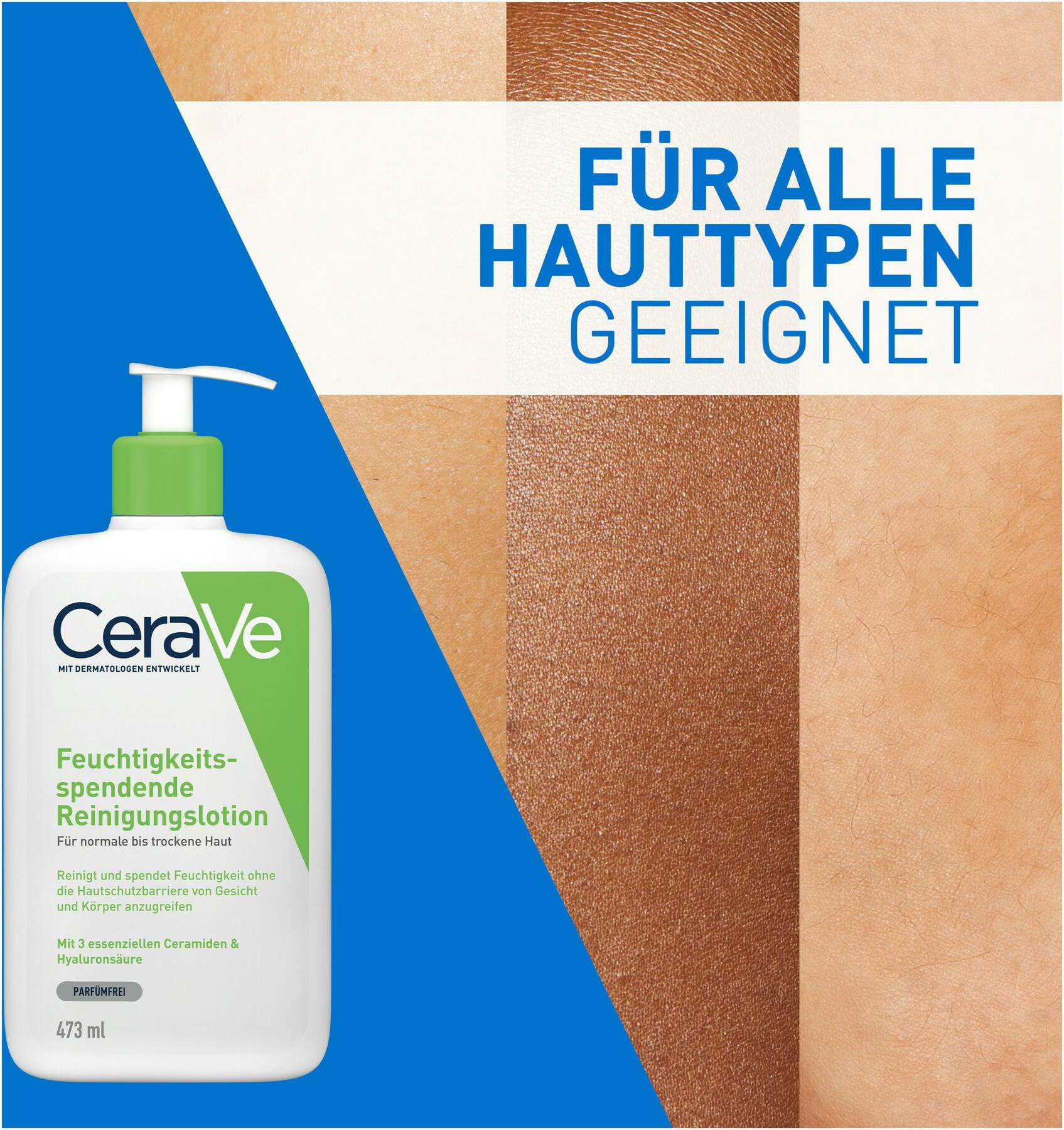 CeraVe Feuchtigkeitsspendende Reinigungslotion 473 ml
