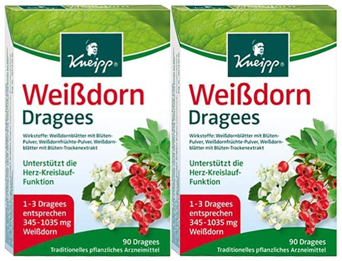 Kneipp Weißdorn 2 x 90 überzogene Tabletten