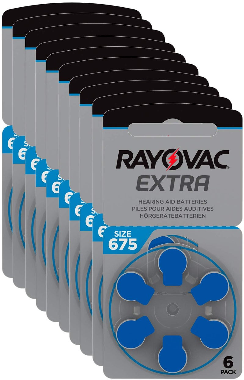 Rayovac Extra Hörgerätebatterie 675 Blau 10 x 6 Stück