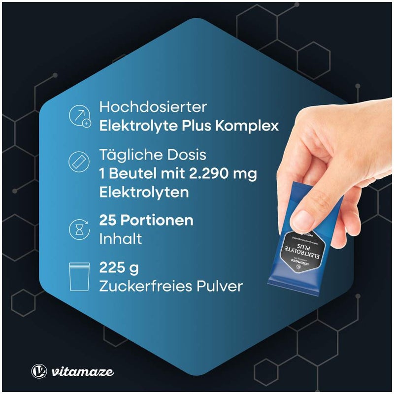 Elektrolyte Plus Vitamin C+b-Vitamine Zitrone 25 X 9 G Pulver