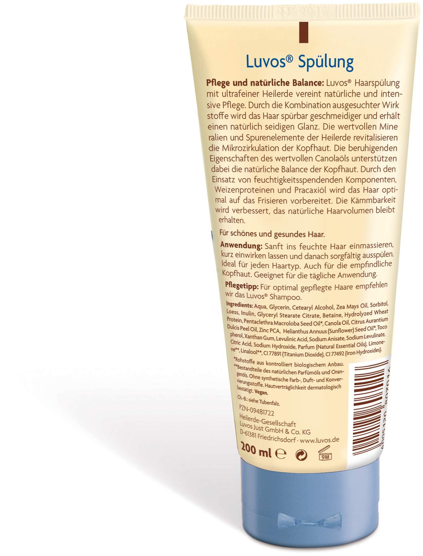 Luvos Naturkosmetik Mit Heilerde 200 ml Spülung
