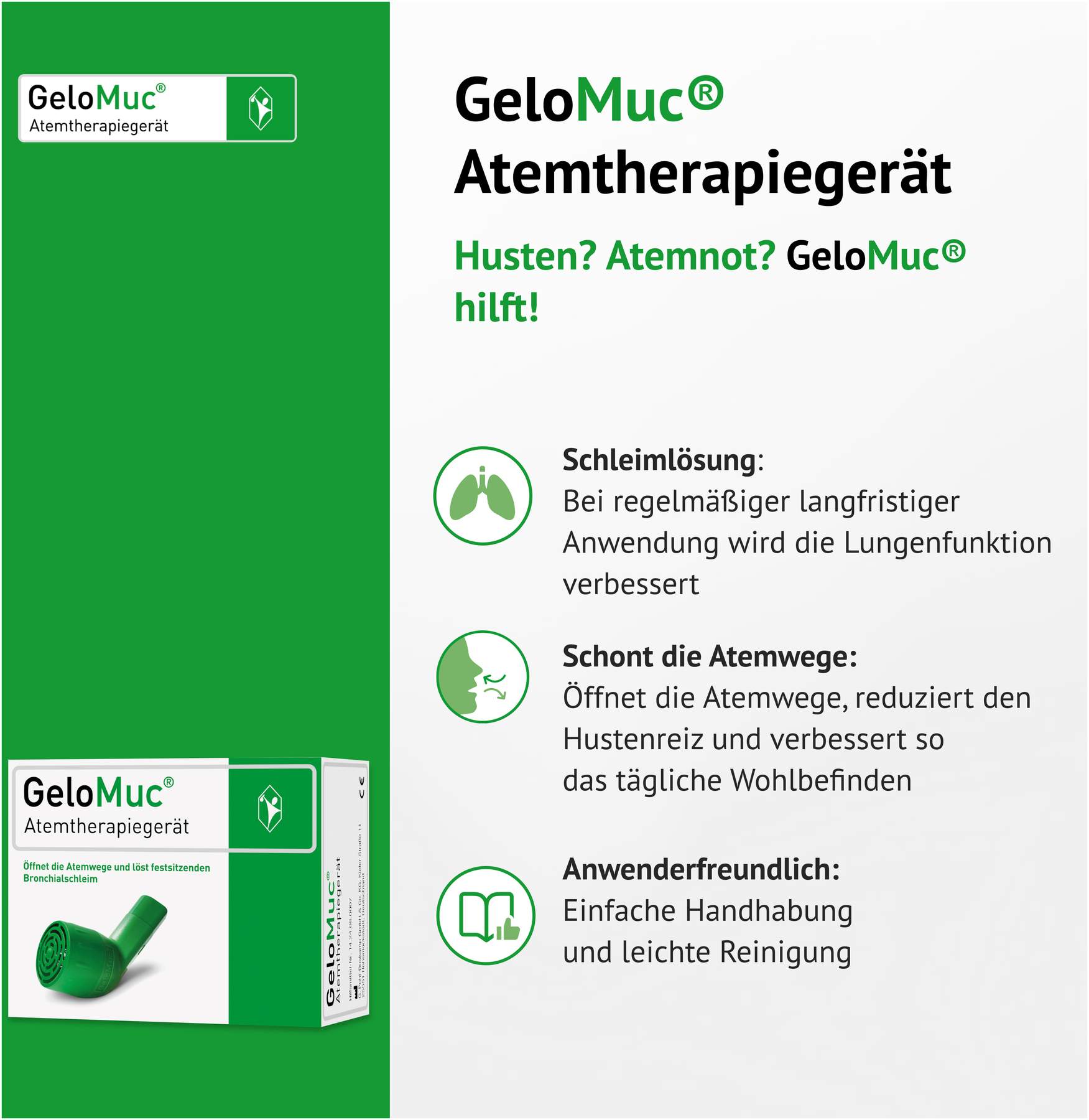 Gelomuc Atemtherapiegerät 1 Stück