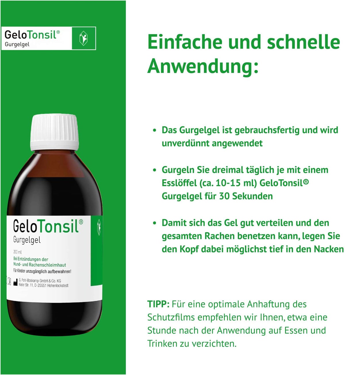 GeloTonsil Gurgelgel 200 ml