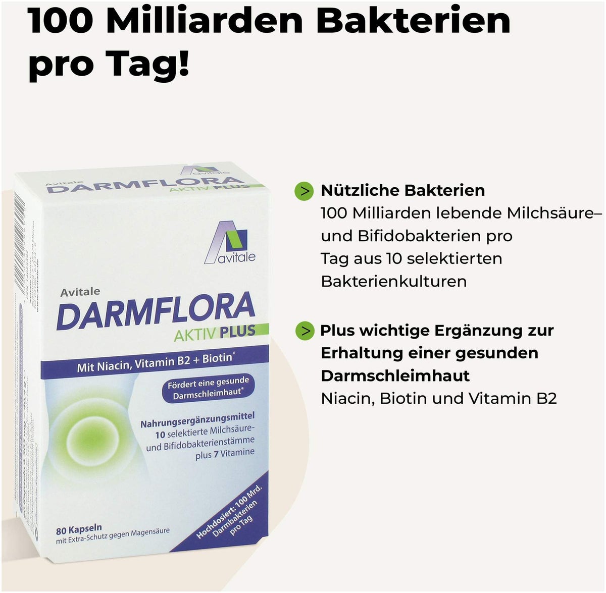 Darmflora Aktiv Plus 80 Kapseln