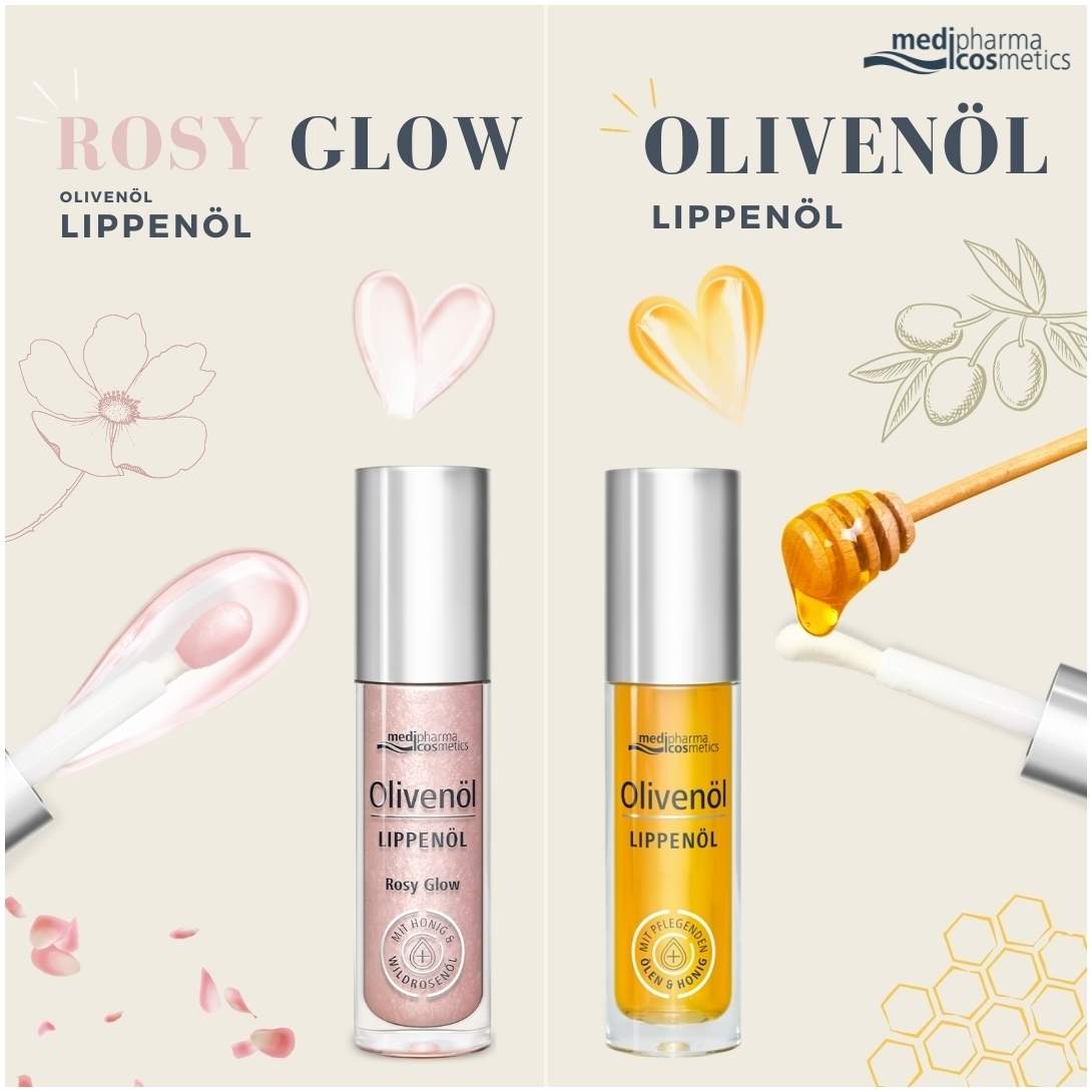 medipharma cosmetics Olivenöl Lippenöl Rosy Glow 4 ml