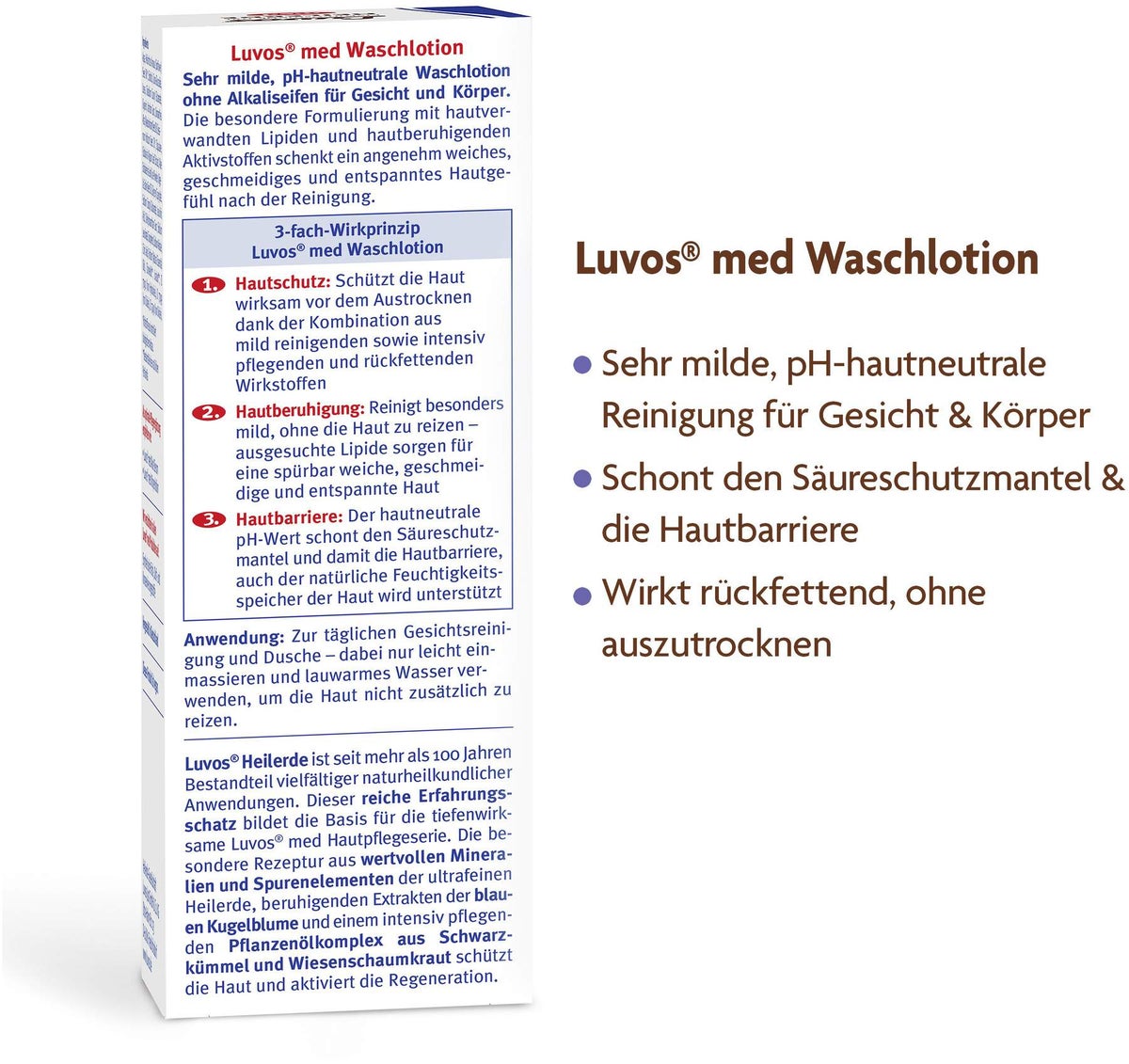 Luvos Naturkosmetik Med Wasch- und Duschlotion 200 ml Duschgel
