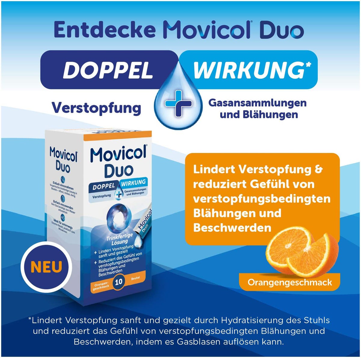 Movicol Duo trinkfertige Lösung in Beuteln 20 Stück
