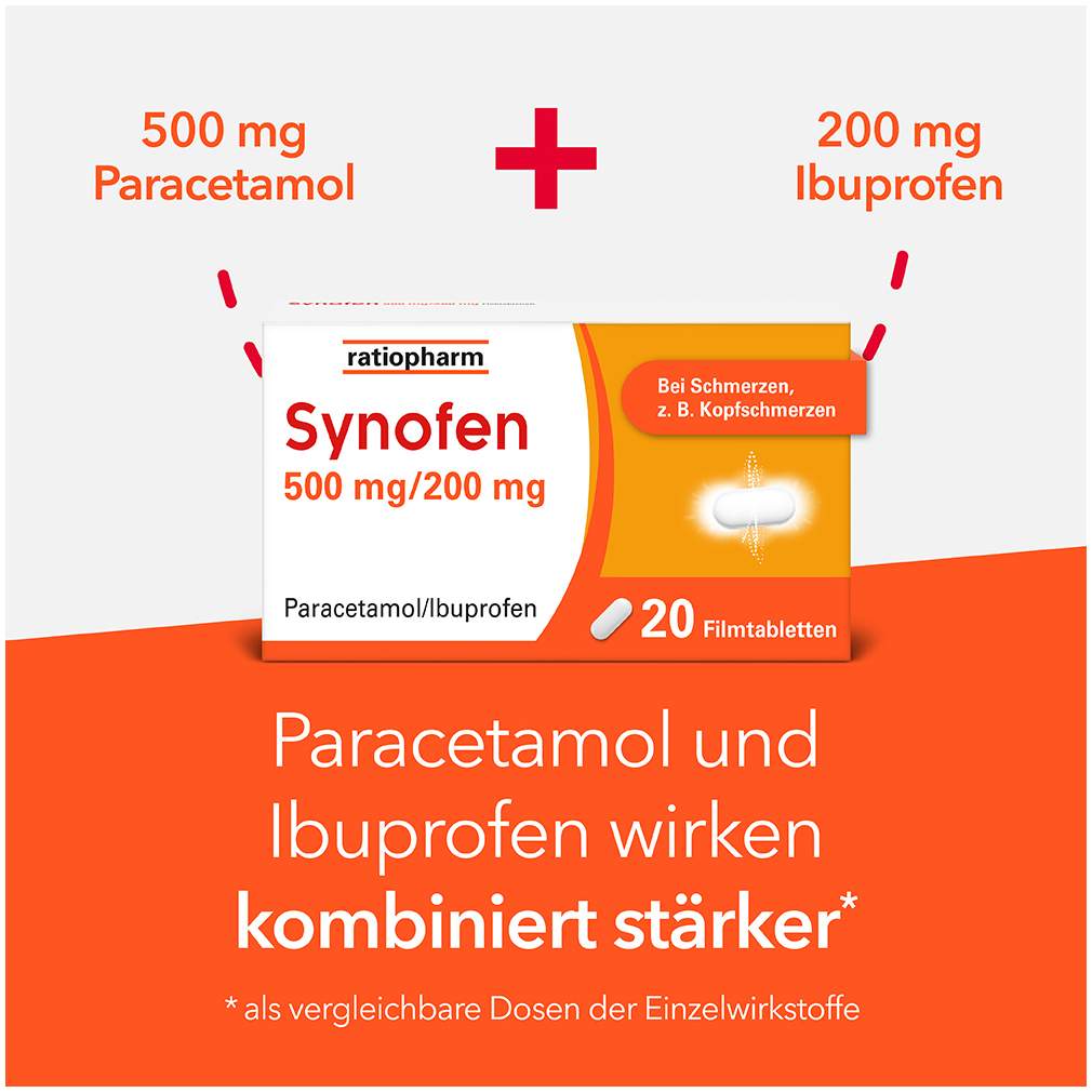 Synofen 500 mg - 200 mg 20 Filmtabletten