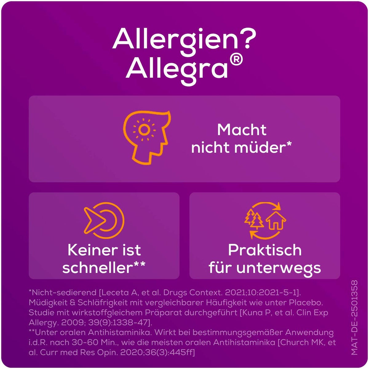 Allegra Allergietabletten 20 mg 6 Schmelztabletten