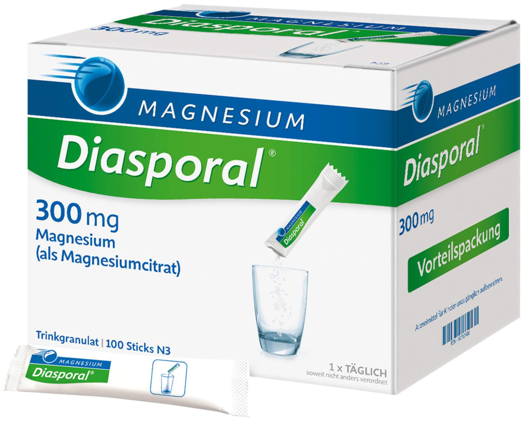 Magnesium Diasporal 300 mg 100 Granulat Beutel