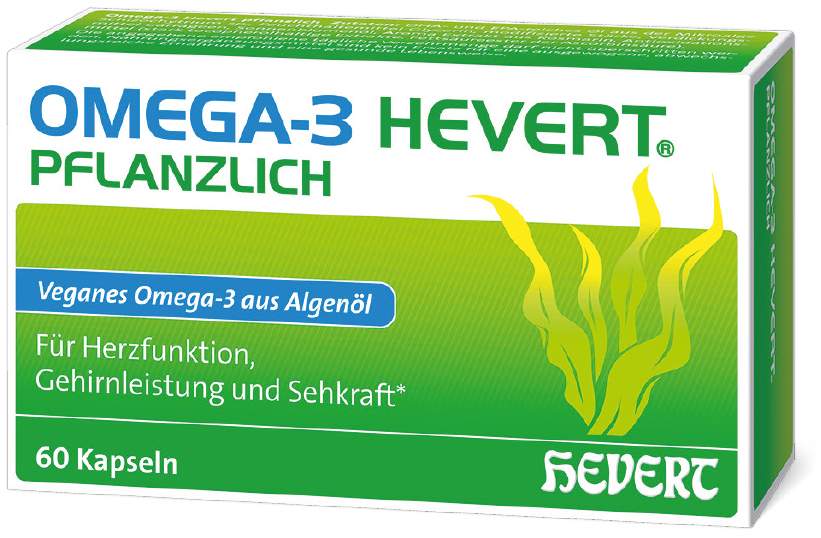 Omega-3 Hevert pflanzlich 60 Kapseln