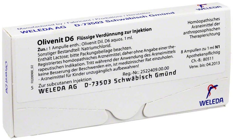 Weleda Olivenit D6 8 X 1 ml Ampullen