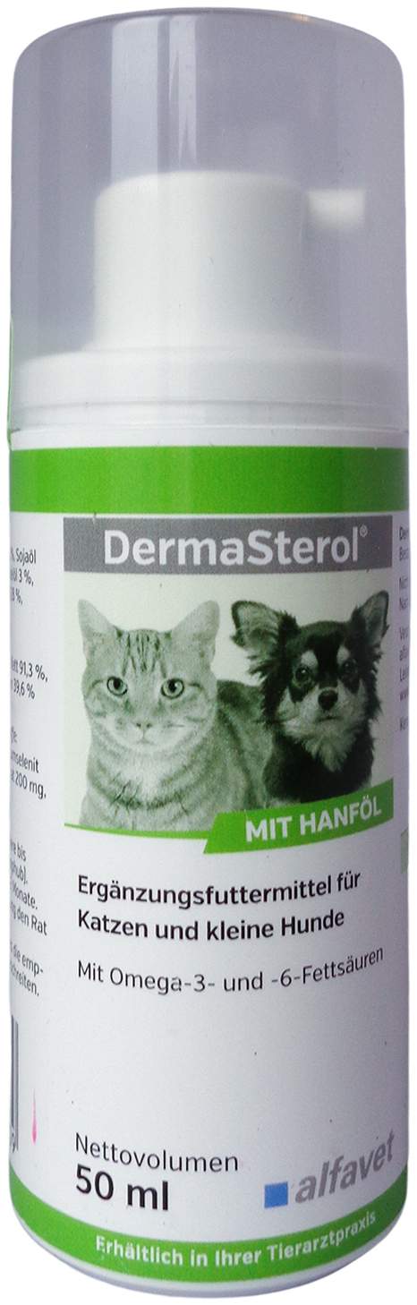 Dermasterol Ergänzungsfutterm.Öl F.Hunde Katze