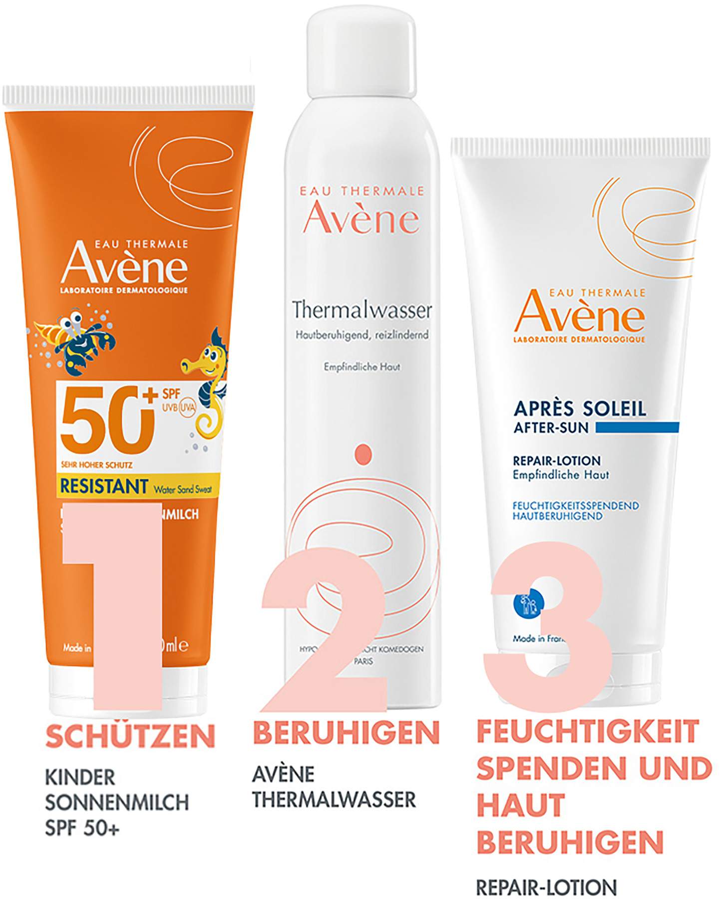 Avene Sunsitive Kinder Sonnenmilch SPF 50+ 250 ml Milch