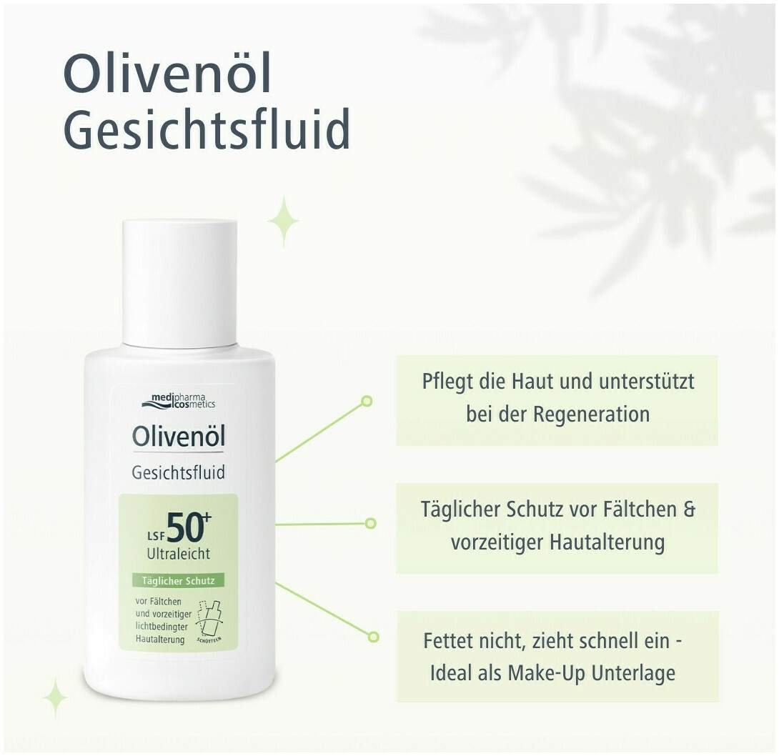medipharma cosmetics Olivenöl Gesichtsfluid LSF 50+ 50 ml