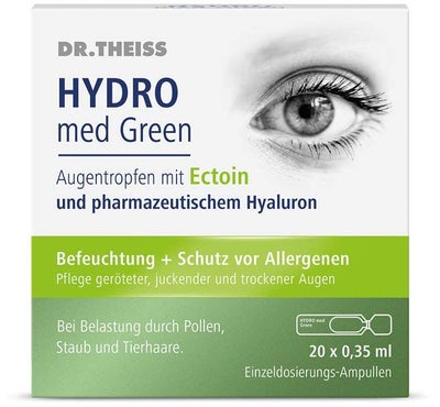 Dr.Theiss Hydro med Green Augentropfen 20 x 0,35 ml Einzeldosispipetten