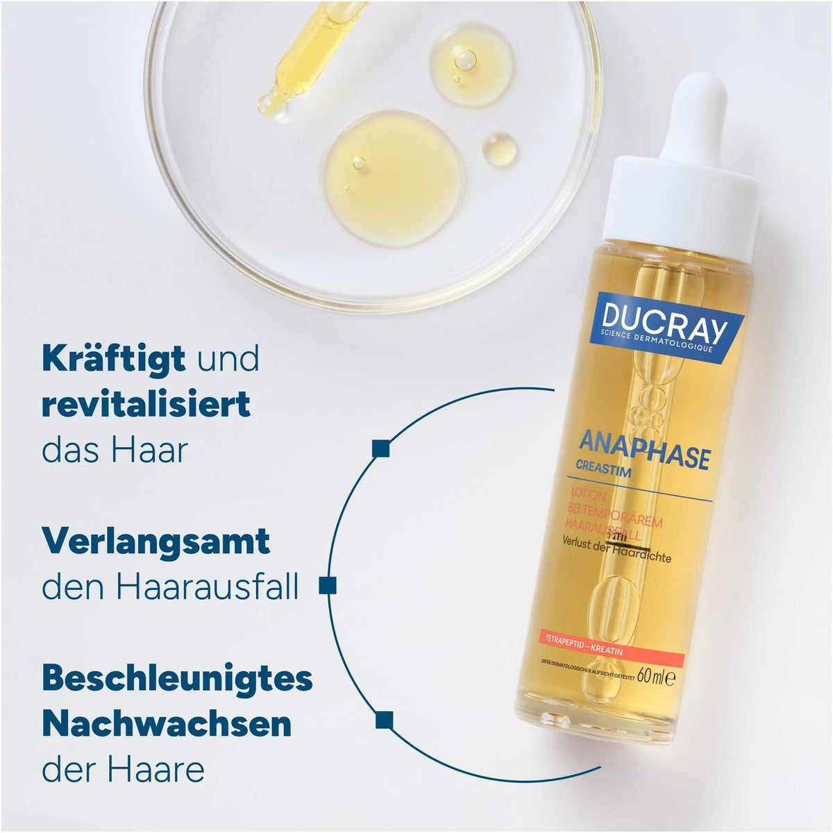 Ducray Anaphase Creastim Lotion bei Temporärem Haarausfall 60 ml