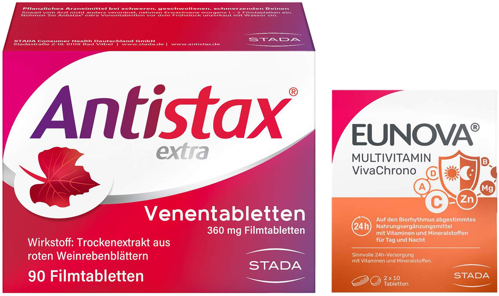 Antistax extra 90 Filmtabletten + gratis Eunova VivaChrono 2 x 10 Tabletten