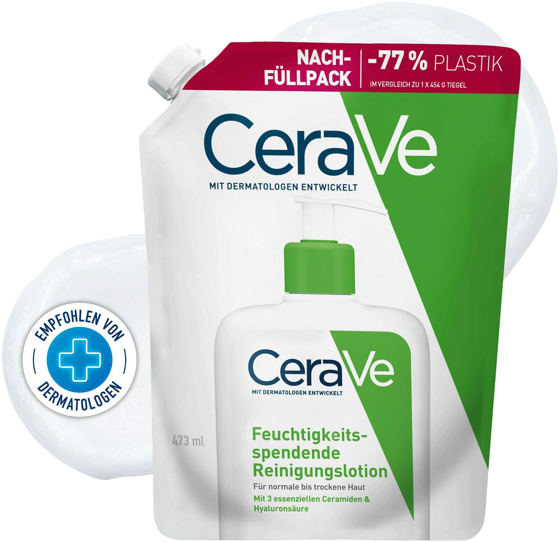 Cerave feuchtigkeitsspendende Reinigungslotion Nachfüllpack 473 ml