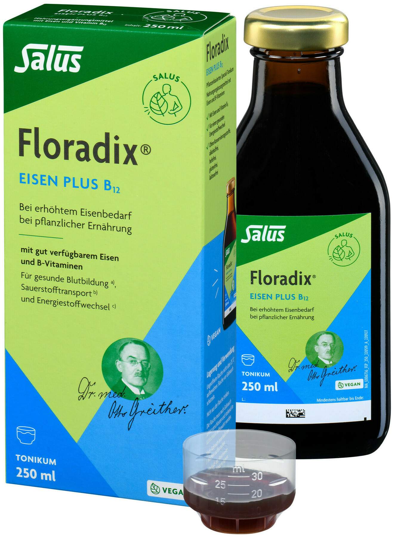 Floradix Eisen Plus B 12 Vegan 250 ml Tonikum