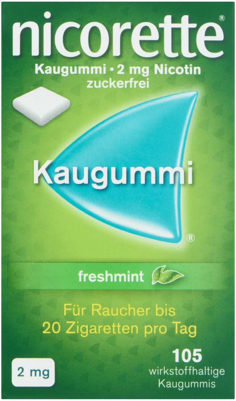 Nicorette 2 mg freshmint 105 Kaugummis
