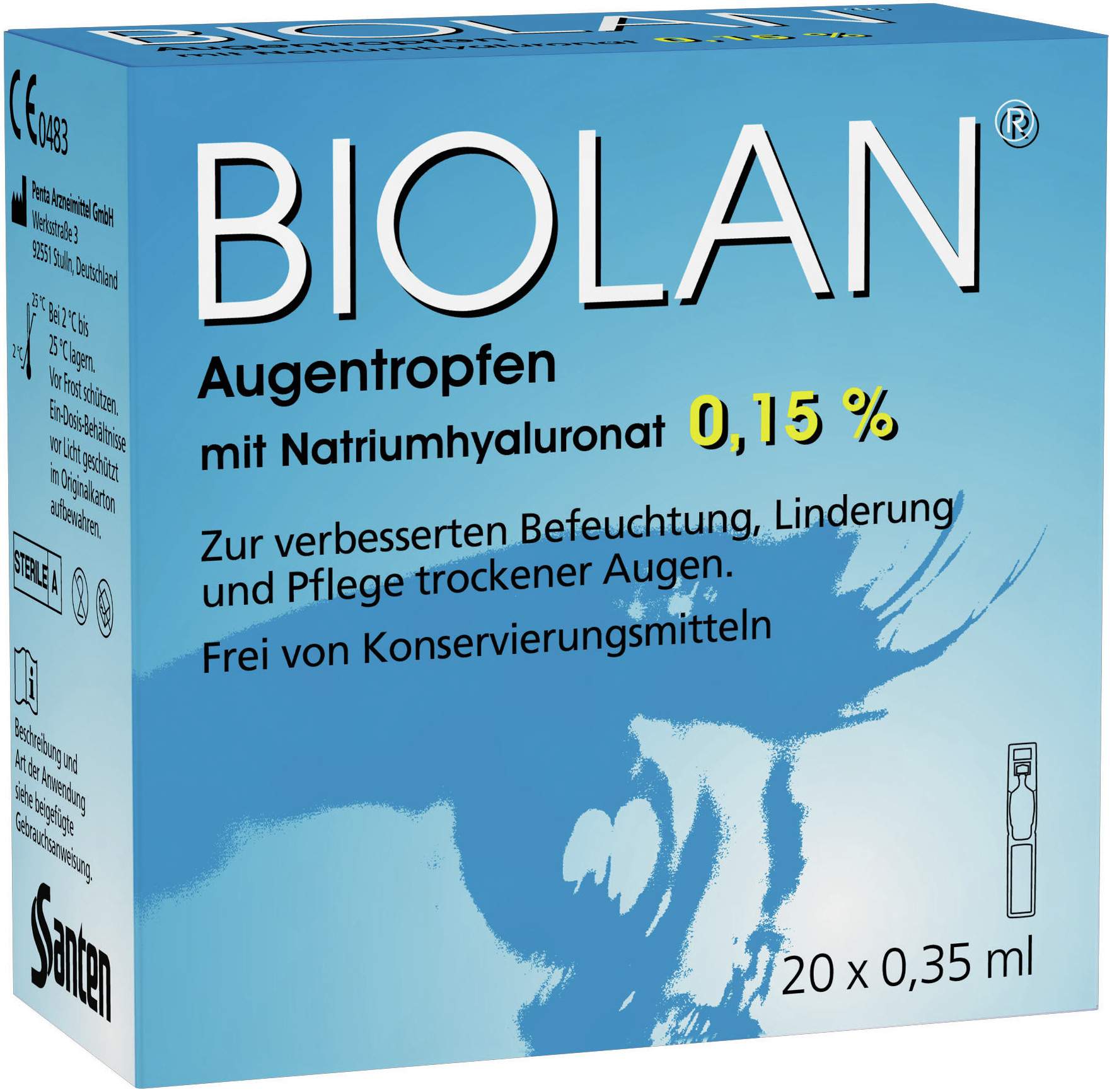 Biolan Augentropfen Einzeldosispipetten 20x0.35 Ml...