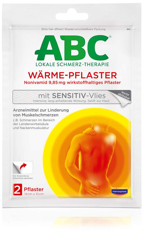 Hansaplast Med ABC Wärme-Pflaster sensitiv 2 Stück
