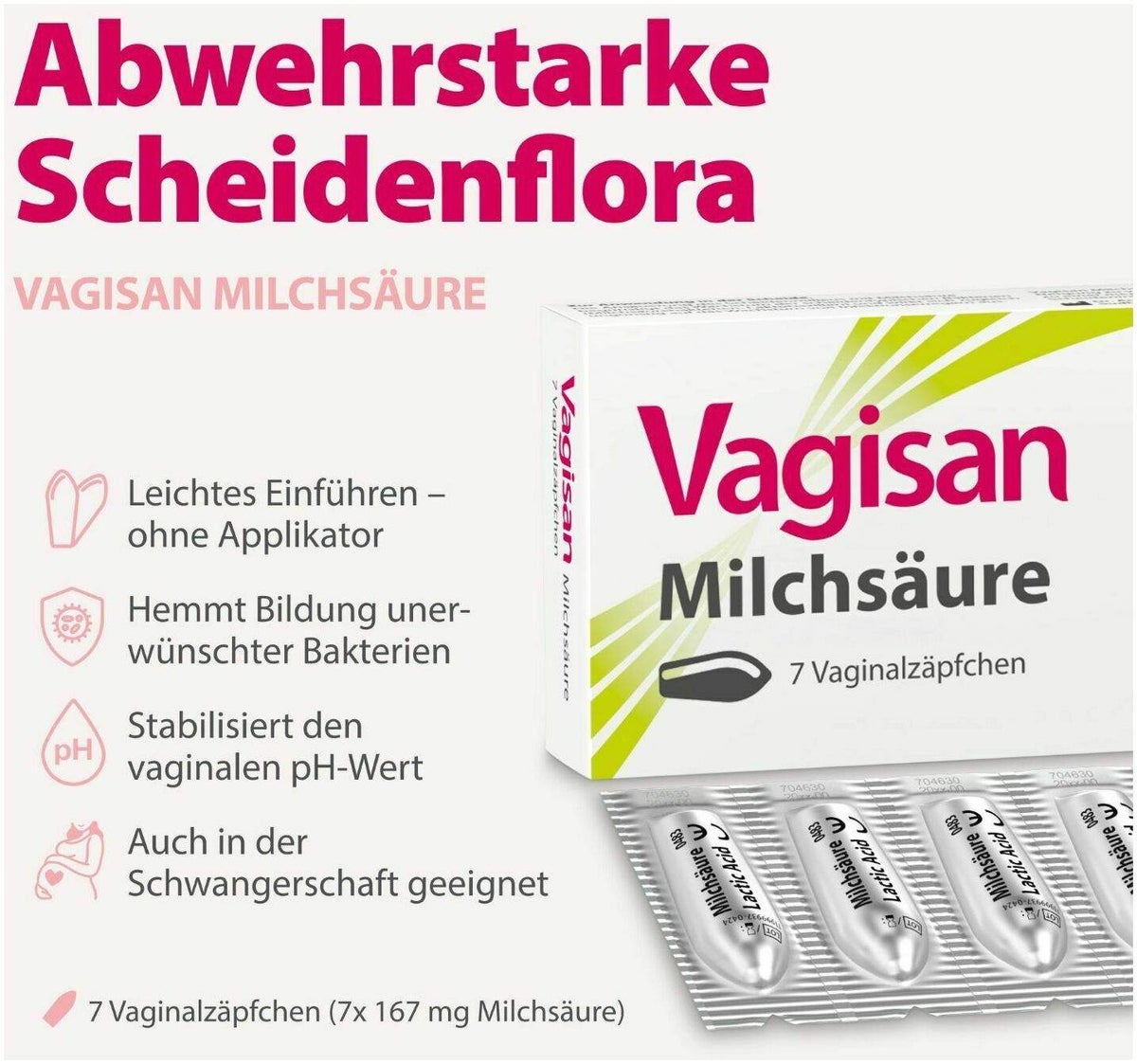 Vagisan Milchsäure 7 Vaginalzäpfchen