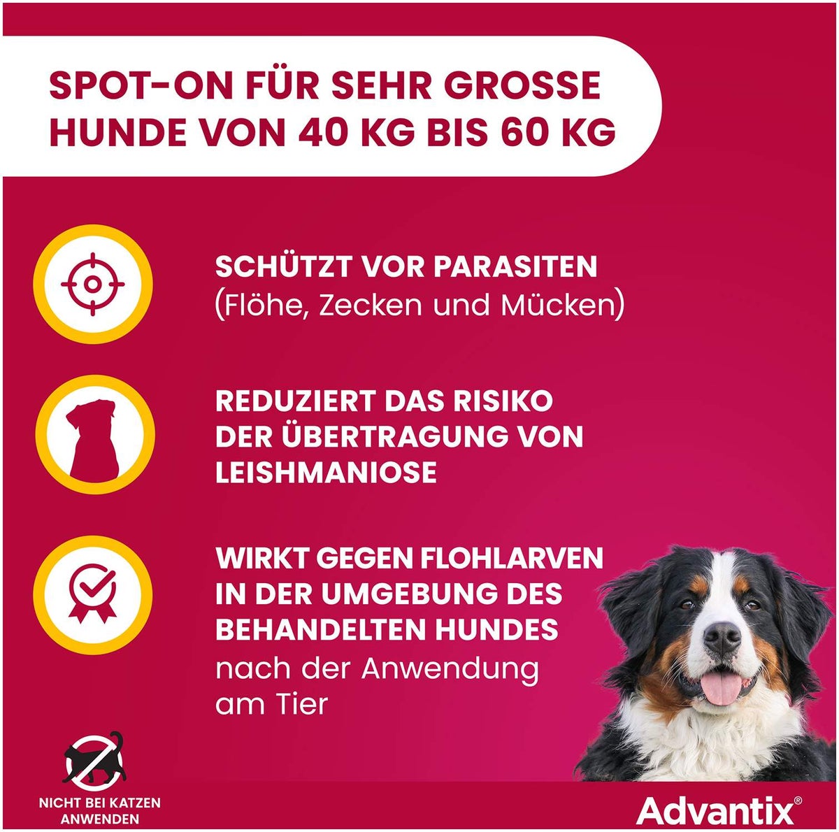 Advantix Spot-On Hund 40-60 kg 4 x 6 ml Lösung