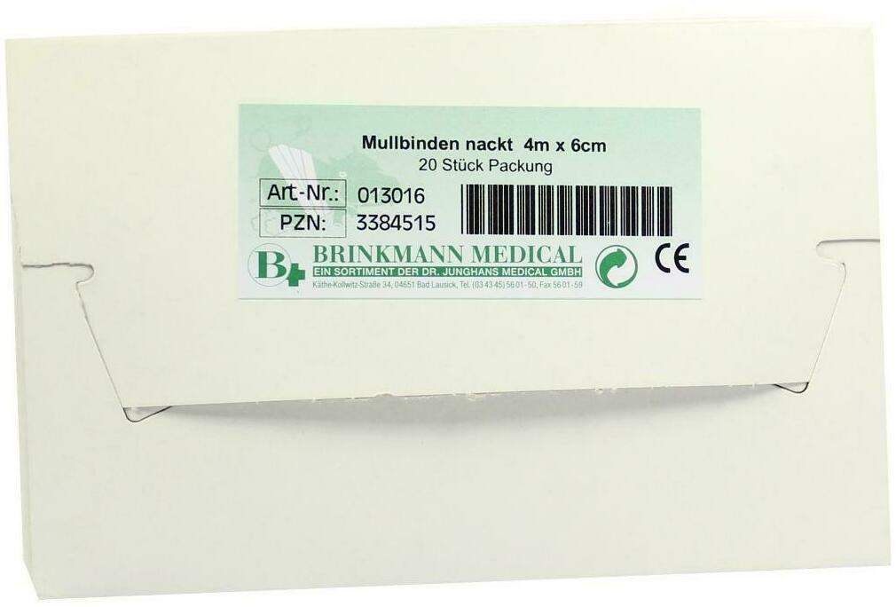 Mullbinden 6 cm X 4 M Unverpackt 20 Stück