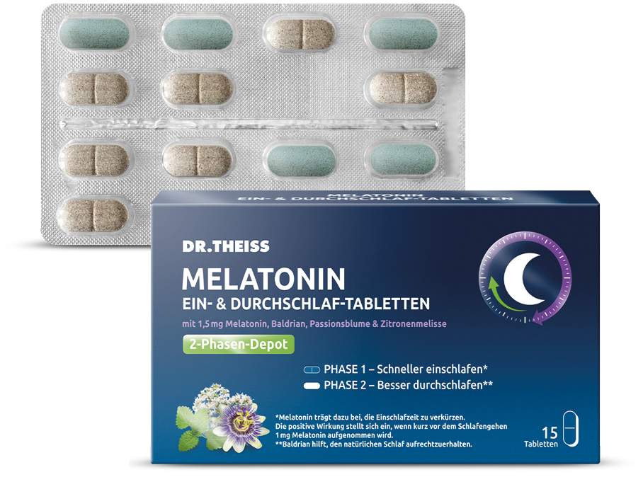 Dr.Theiss Melatonin Ein- & Durchschlaf Tabletten 60 Stück