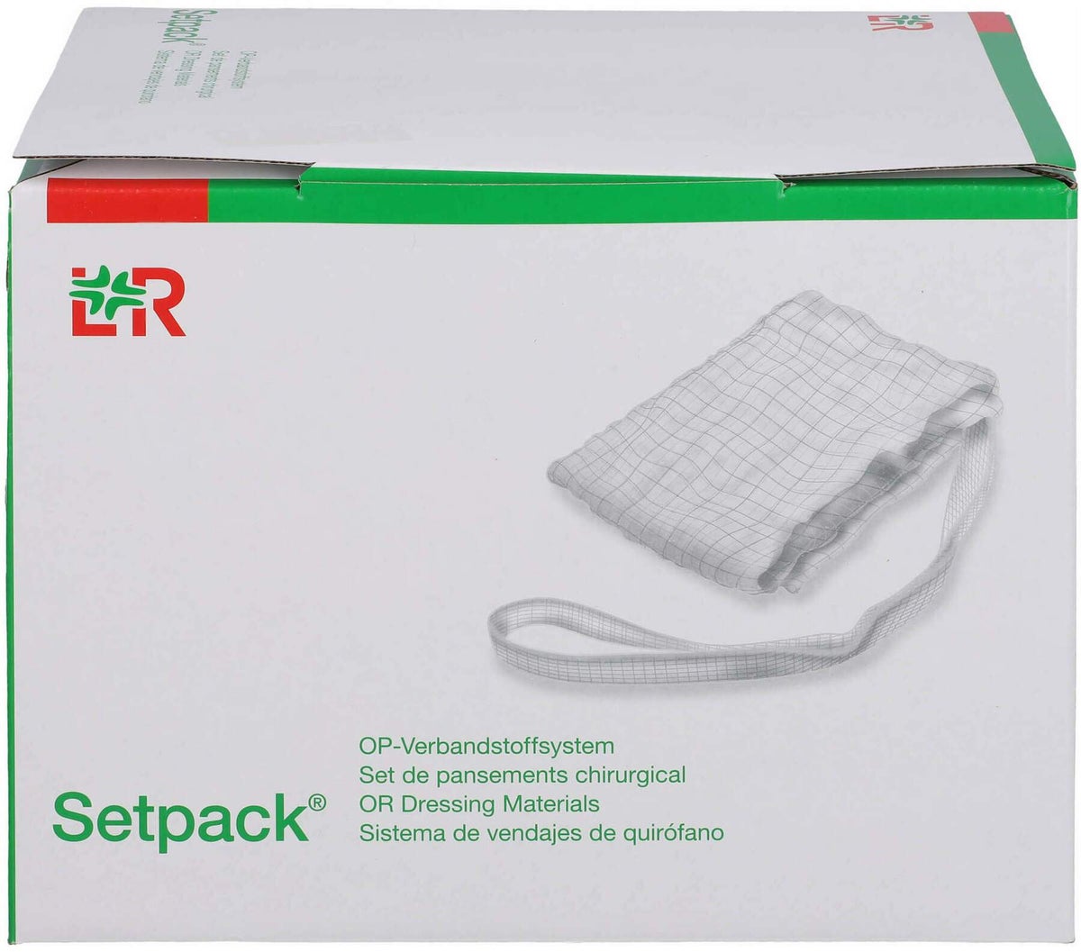 Bauchtuch Lite 8x90cm 4fach Steril Weiß Röntgenkontrast