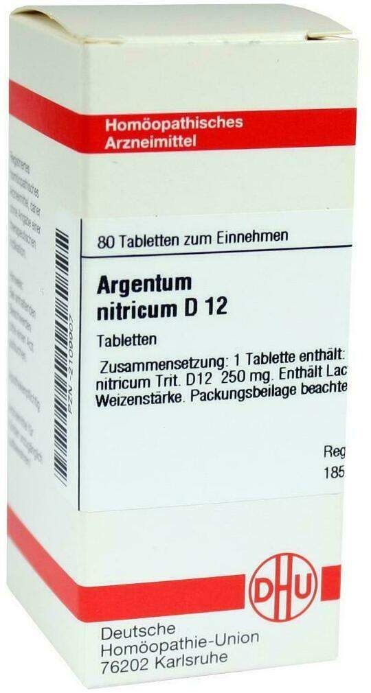 Dhu Argentum Nitricum D12 80 Tabletten