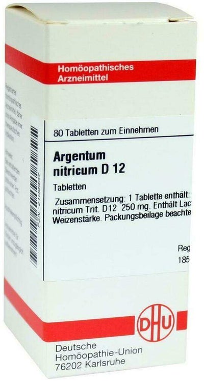 Dhu Argentum Nitricum D12 80 Tabletten