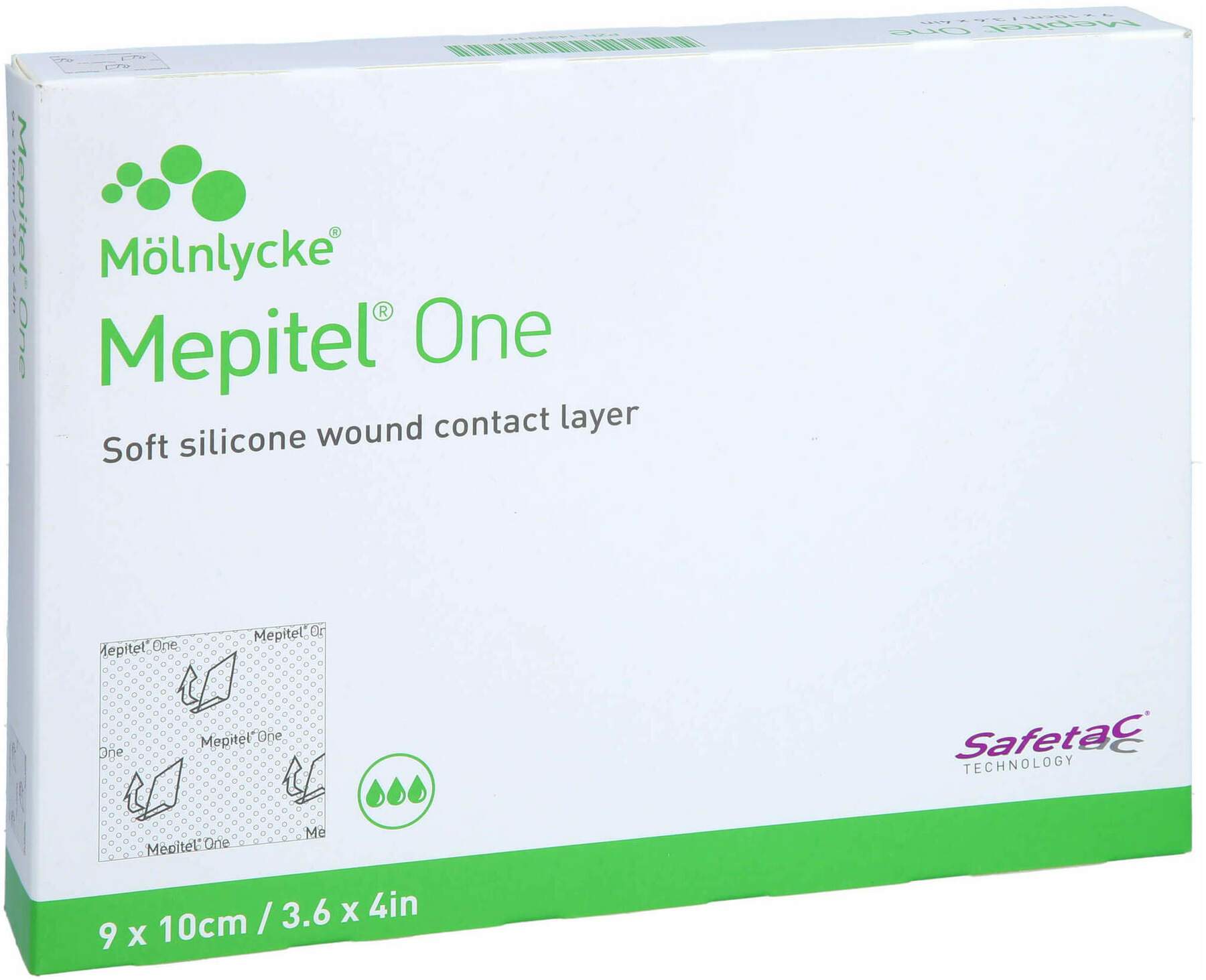 Mepitel One 9 X 10 cm Silikon Netzverband 5 Stück