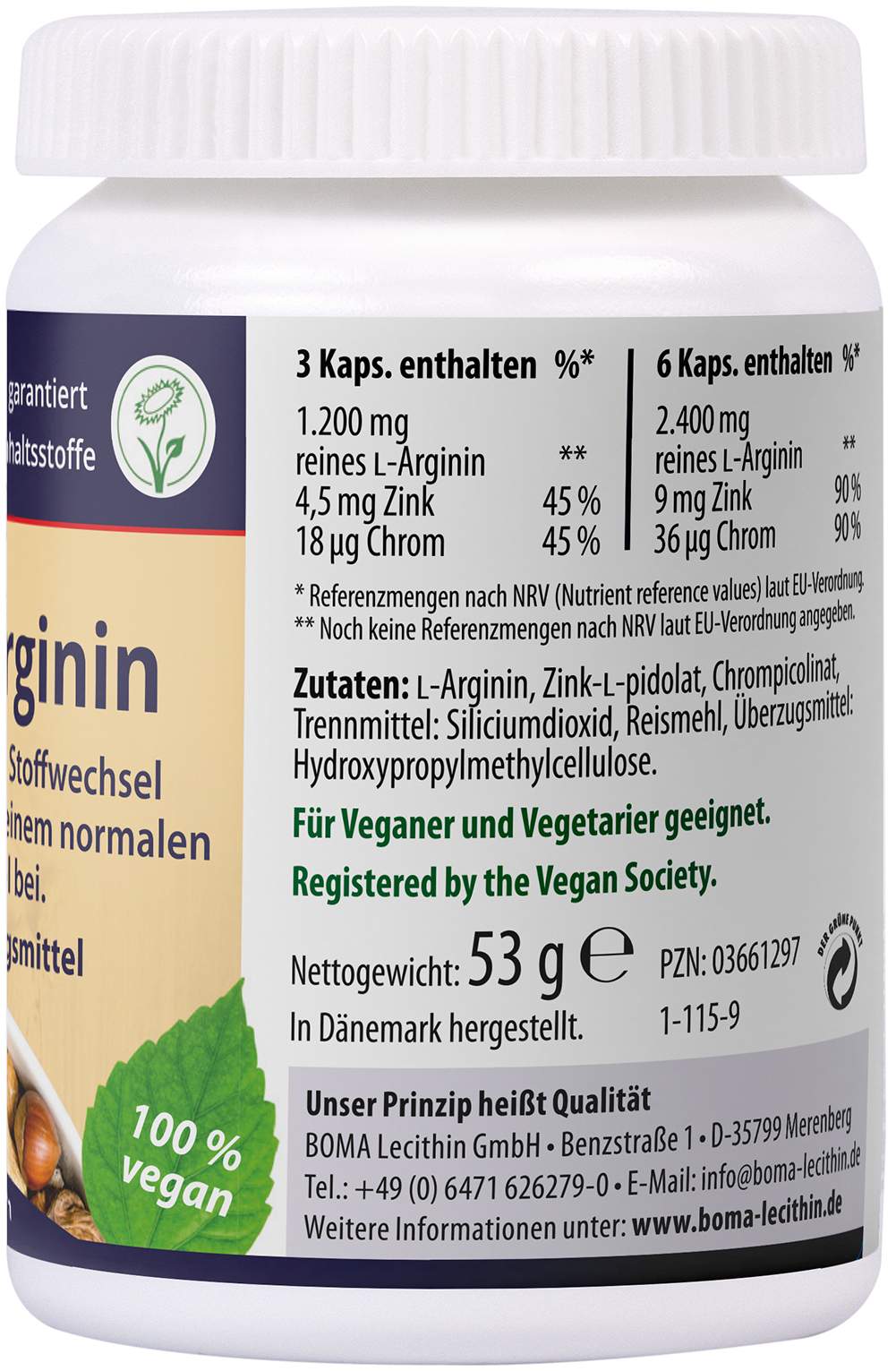 L-Arginin 90 Kapseln