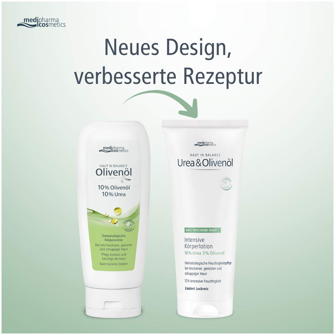 Haut in Balance Urea & Olivenöl Dermatologischer intensive Körperbalsam 5% 200 ml