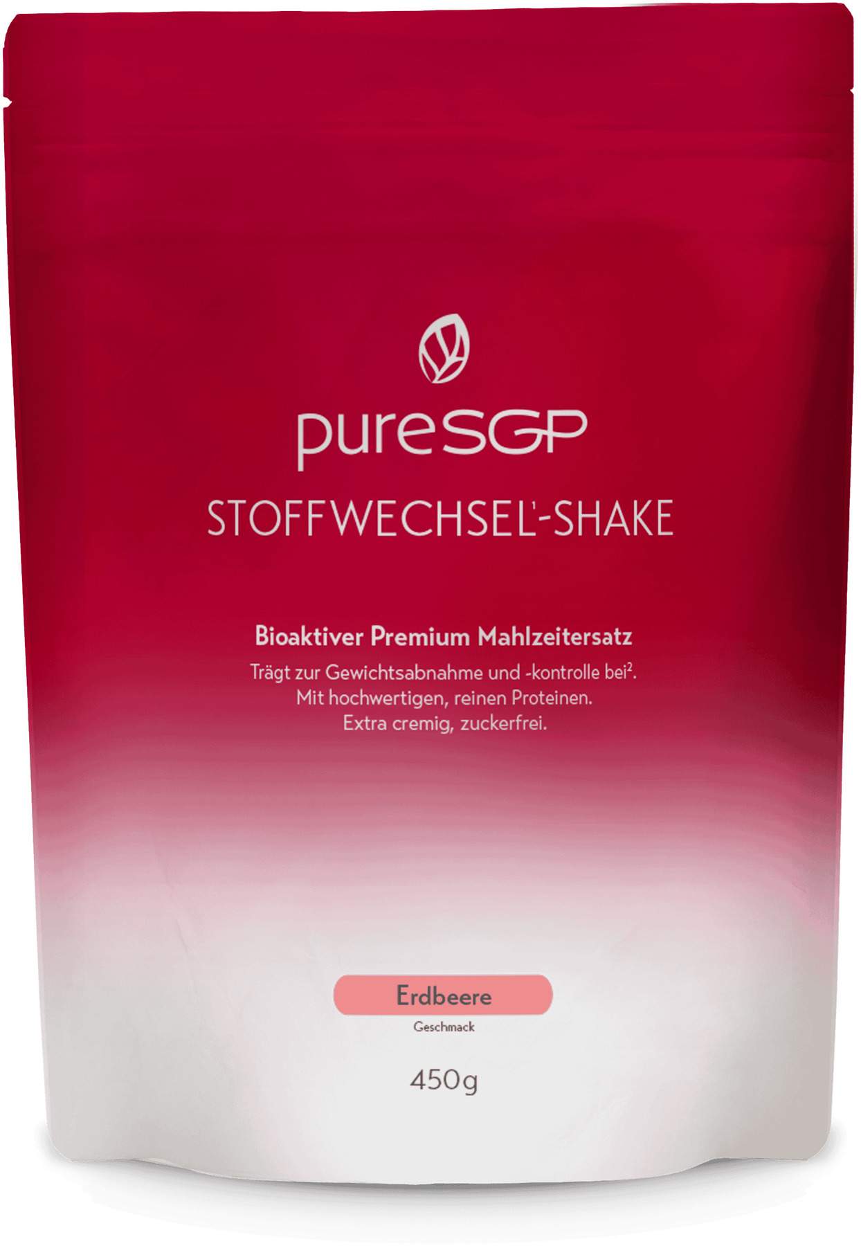 PureSGP Stoffwechsel-Shake Pulver Erdbeere 450 g