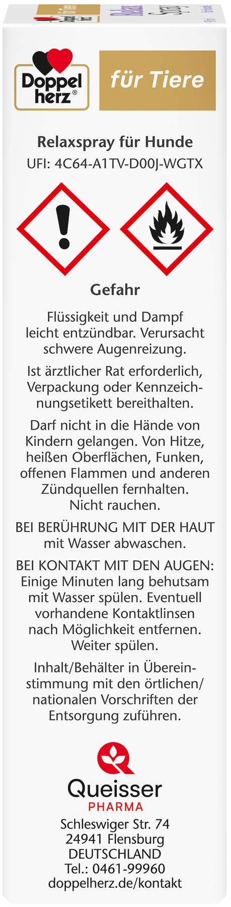 Doppelherz Für Tiere Relaxspray Für Hunde 90 ml