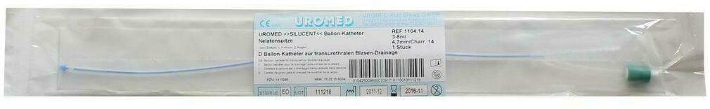Uromed Silucent Ballonkatheter Ch 14 Nelaton Silikon 1104
