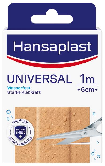 Hansaplast Universal Pflaster wasserfest 6 cm x 1m 1 Stück