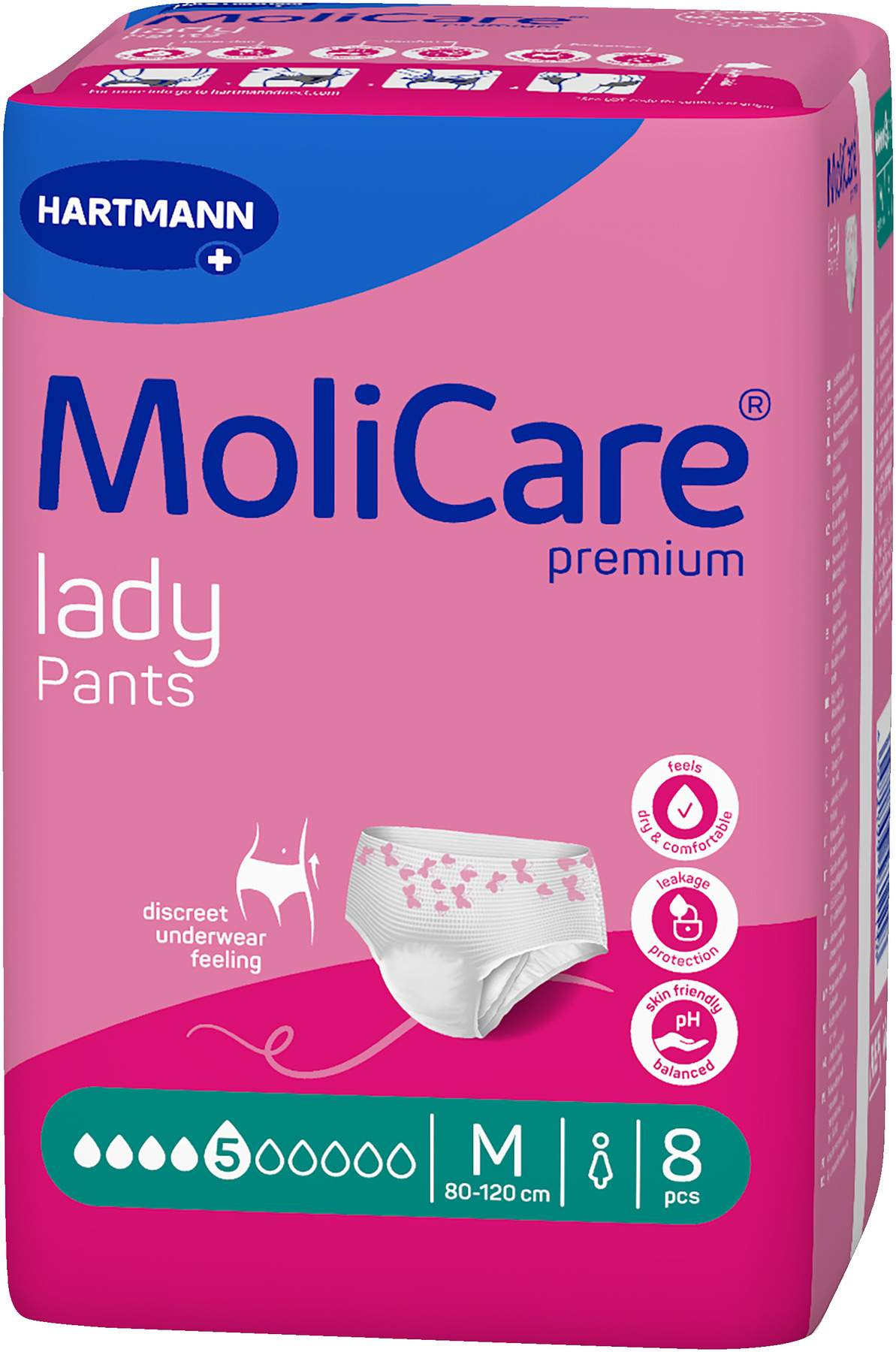Molicare Premium lady Pants 5 Tropfen Größe M
