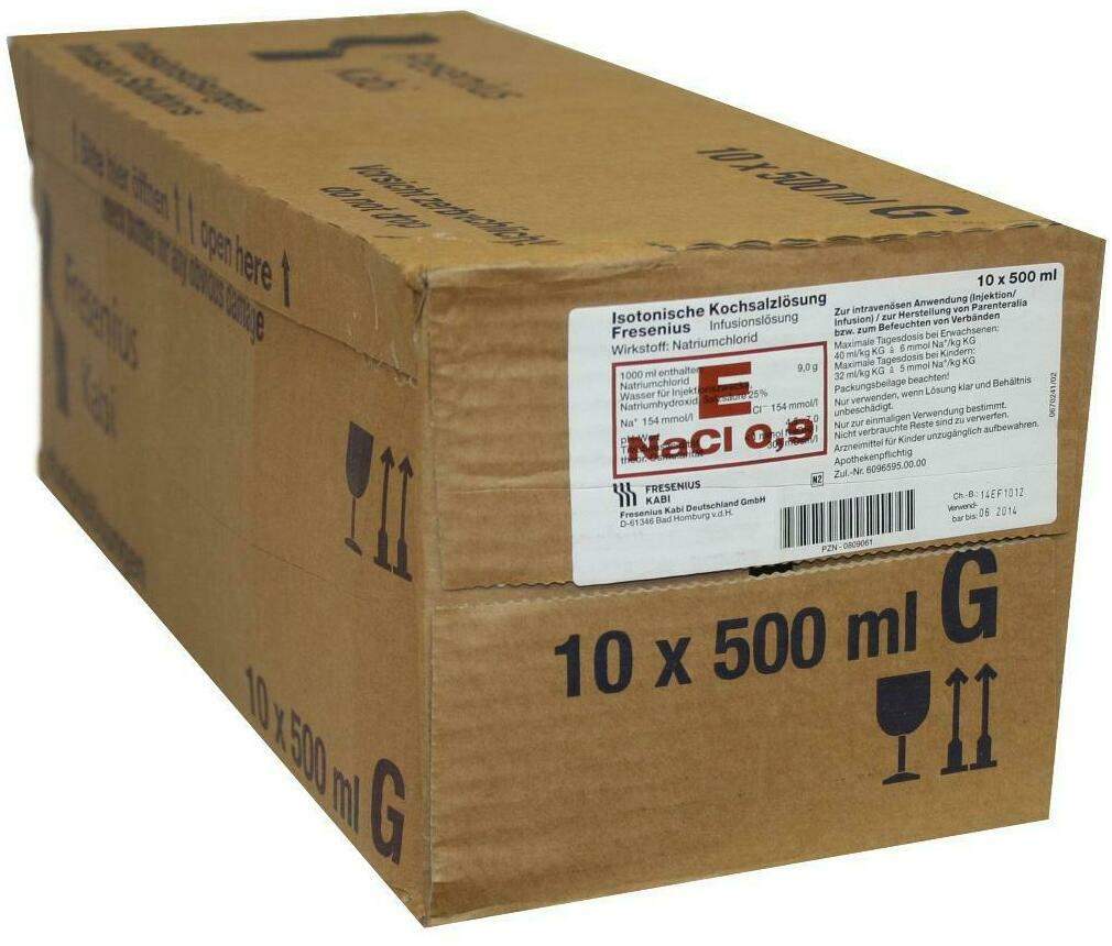 Isotonische Kochsalzlösung 0,9 % Fresenius Infusionslösung 10 X...