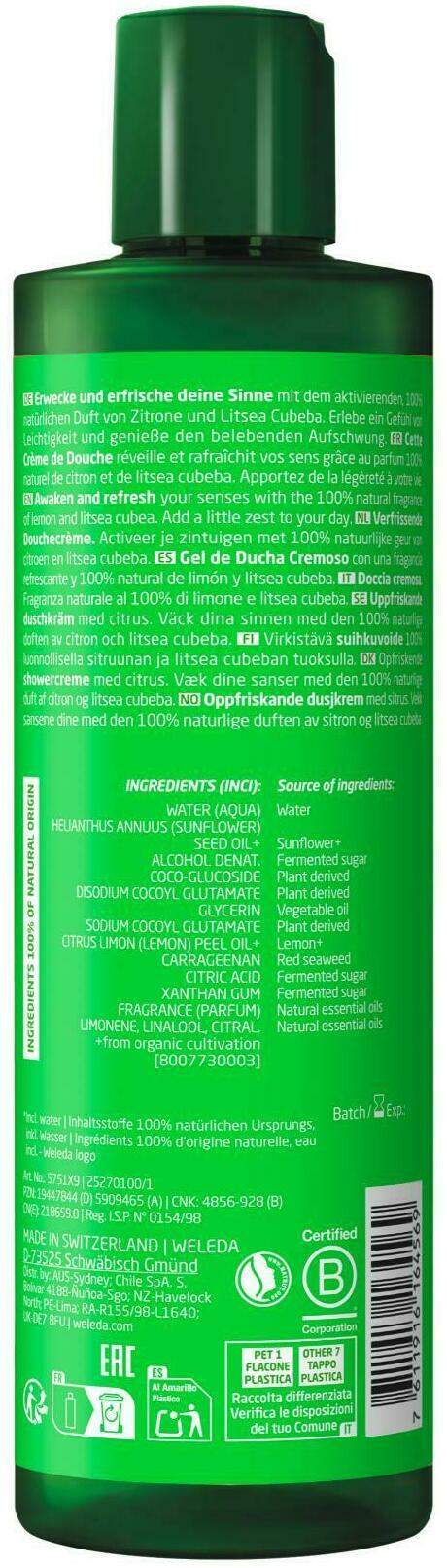 Weleda Erfrischende Cremedusche 400 ml