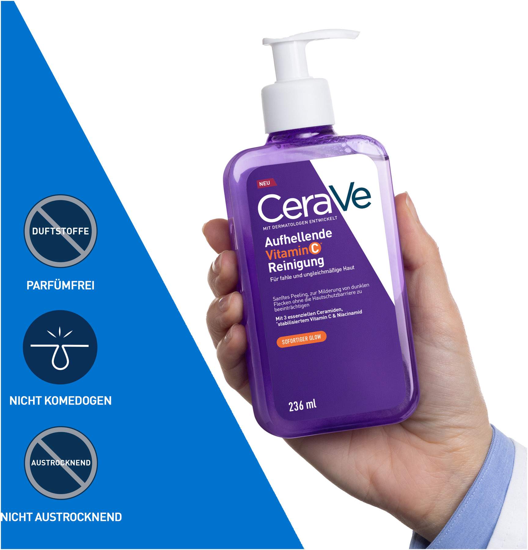 CeraVe aufhellende Vitamin C Reinigung 236 ml
