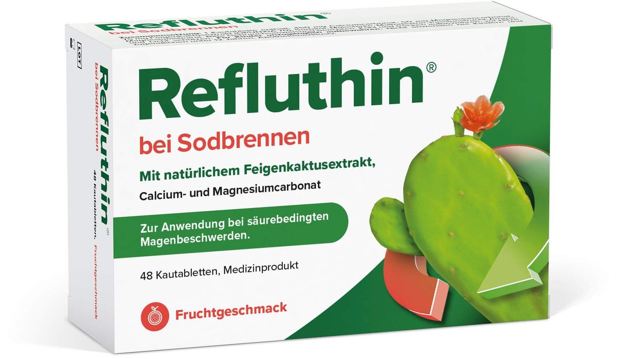 Refluthin Kautabletten Fruchtgeschmack 48 Stück