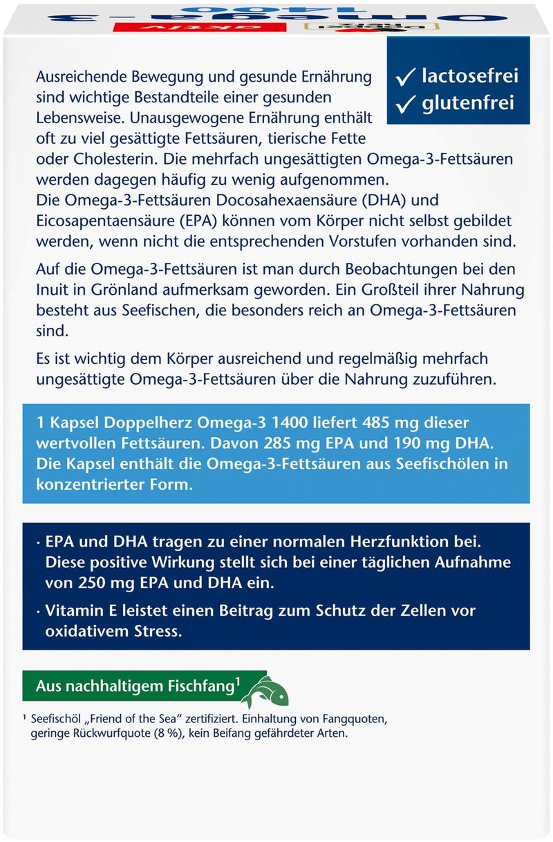 Doppelherz aktiv Omega3 1.400 120 Kapseln