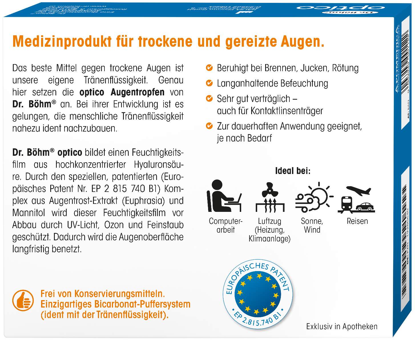 Dr. Böhm Optico Augentropfen 20 Stück
