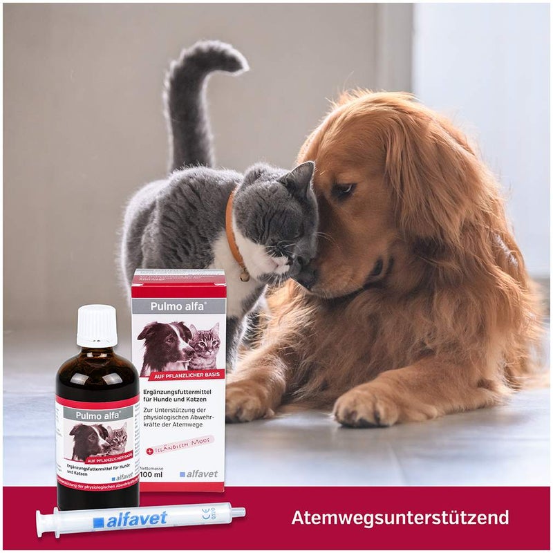 Pulmo Alfa Für Hunde und Katzen Ergänzungsfuttermittel 100 ml