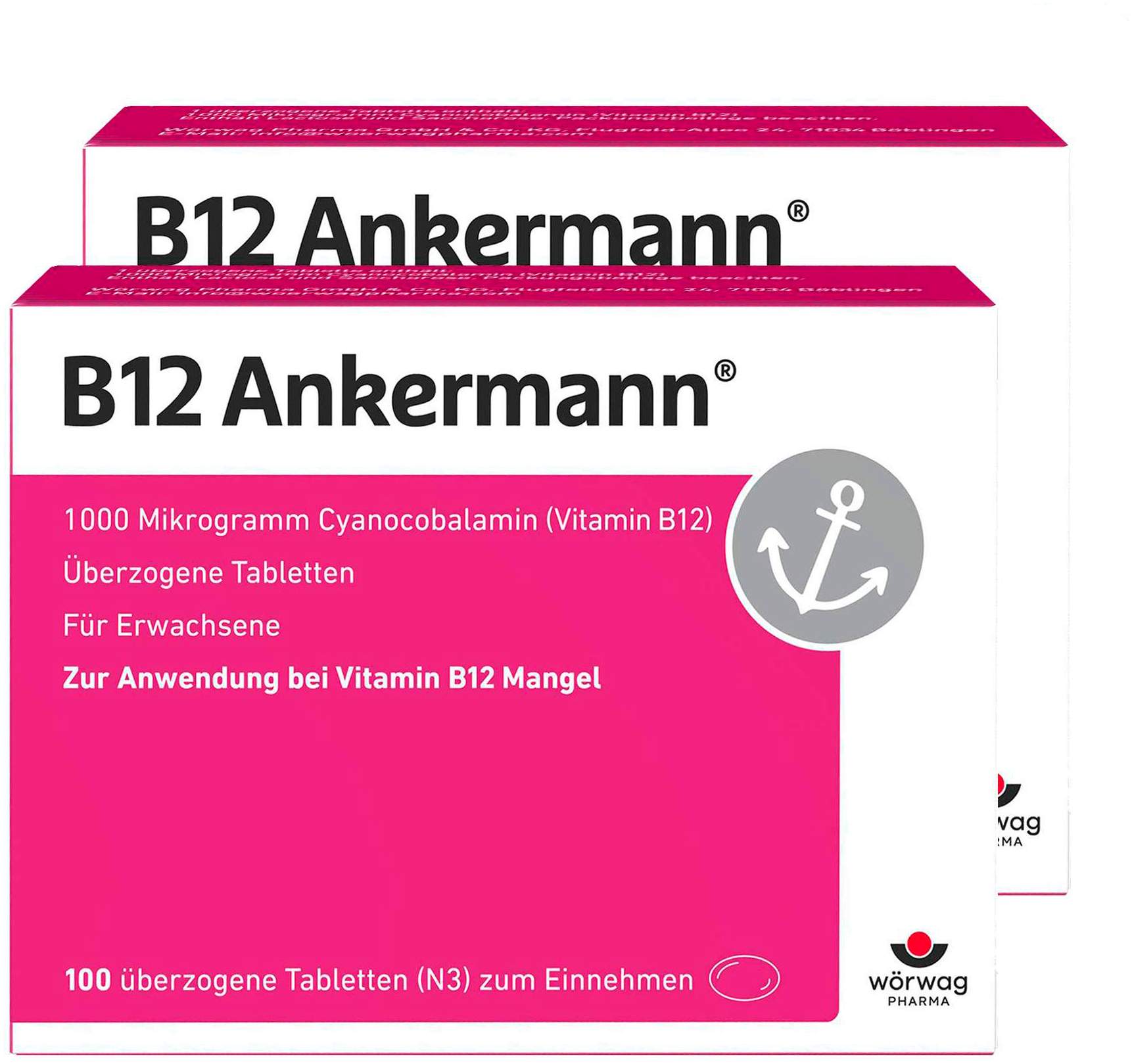 B12 Ankermann 2 x 100 überzogene Tabletten